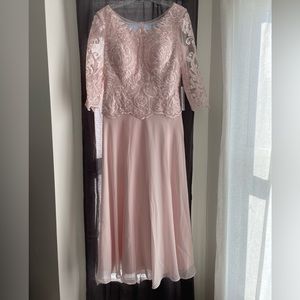 Blush pink Mother of Bride Dress